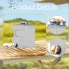Water Container with Faucet Barrel Portable Side Handle Tank Bucket for Camping Barbecue