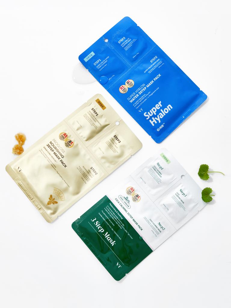 VT Super Hyalon Water 3-Step Hydrating Mask Pack