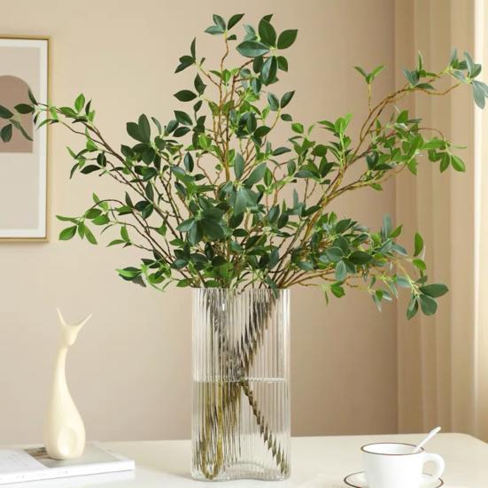 Simulation Plant Not Withered Non-fading Great Fidelity Realistic Decorative Toon Leaves Camellia Leaf Household Stuff