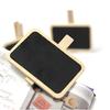Standing Wooden Photo Holder Card Paper Note Memo Clip Desk Decor