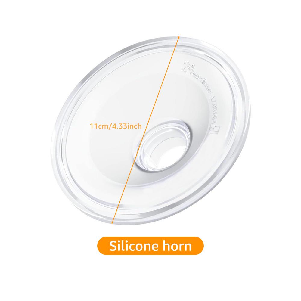 Kit Accesorii Pompa de Sâni din Silicon: Flanșă, Diafragmă, Supapă cu cioc de rață, Conector T, Capac de praf, Sticlă de lapte.