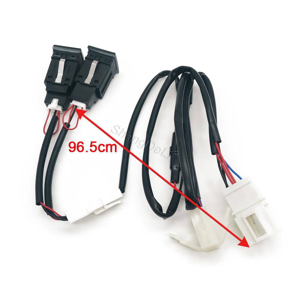 12V/24V Car Dual Charger USB QC3.0 PD Type C Charging Power Adapter Fit For Golf 6 For Jetta 5 MK5 For Scirocco 2006 - 2012