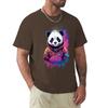 Panda in a Hoodie - Nebula T-Shirt plus sizes plus size tops men graphic t shirts