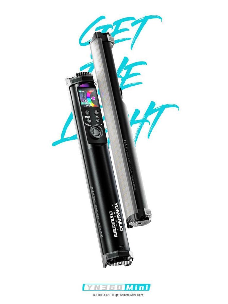 Yongnuo YN360Mini RGB Portable LED Stick Light for Live Broadcast & Outdoor Shooting