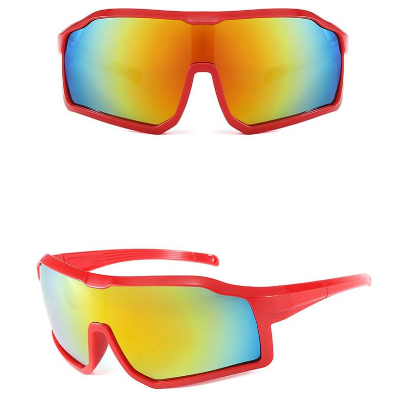 Fashion Large Frame Kids Cycling Sunglasses Windproof Cool Anti UV Sun Glasses For Boys Girls Outdoor Mountaineering Wind Resistant Children Eyewear