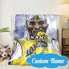 Custom Name Kobe Bryant's Legacy Numbers Blanket Bed Sofa Blanket Flannel Blanket for Camping, Hiking, Picnic Essentials,gift for Fan Family