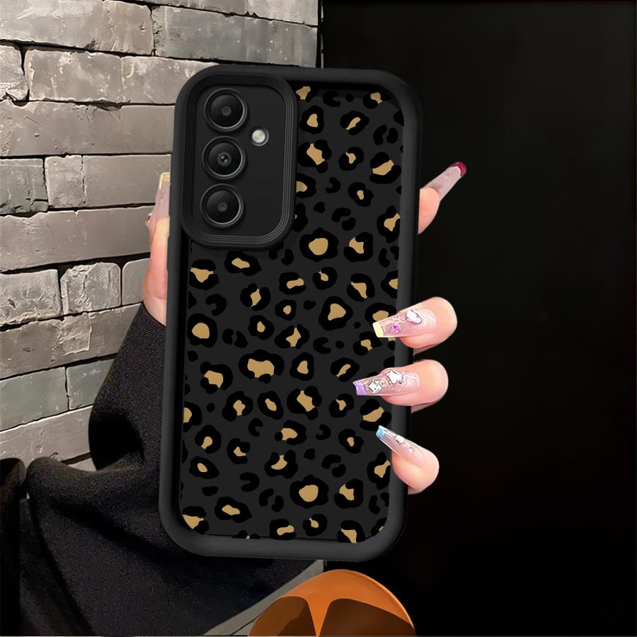 Case for Samsung Galaxy A50 A13 A30 A15 A11 A06 A12 A07 A05 A20 A16 A04 A17 A14 Phone Cover Leopard Print Art