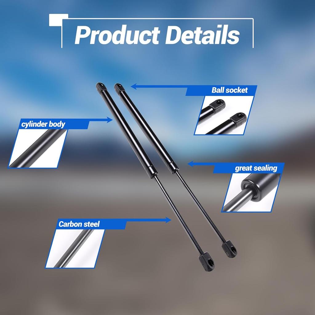 Front Hood Lift Supports Shock Struts Replacement Fit for Toyota FJ Cruiser 2007 2008 2009 2010, Car Front Hood Lift Supports Kit Assist Hydraulic