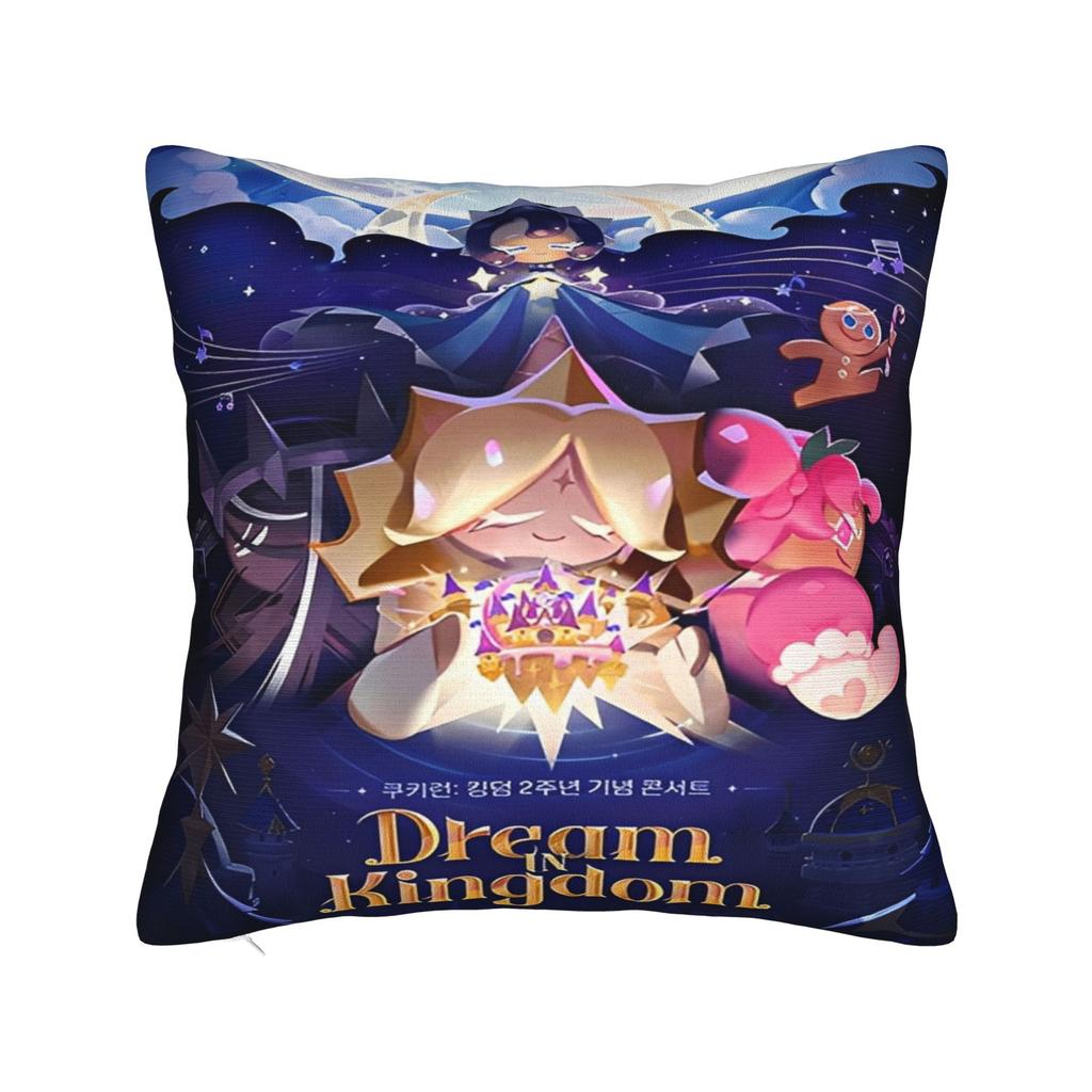 Cookie Run Kingdom Printed Pillowcase Cushion Cover anime cartoon Pillow Covers New Style Home Decorations Zippered Multi Size