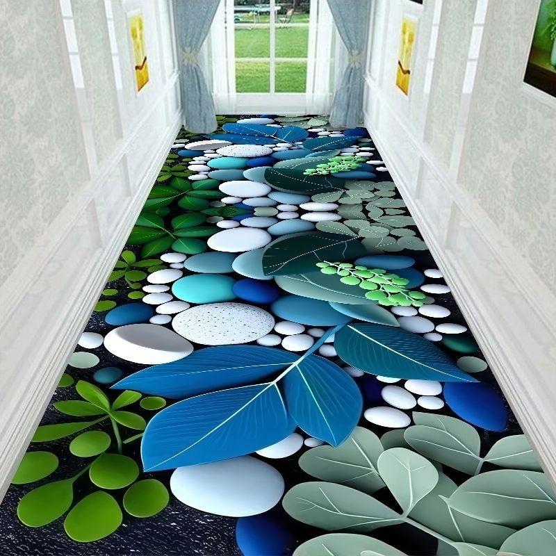 Flower 3D Stereoscopic Landscape Carpet Non-Slip Wear Living Room Entrance Bedroom Corridor General Home Decoration