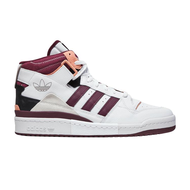 Adidas Forum Exhibit Mid White Victory Crimson 36