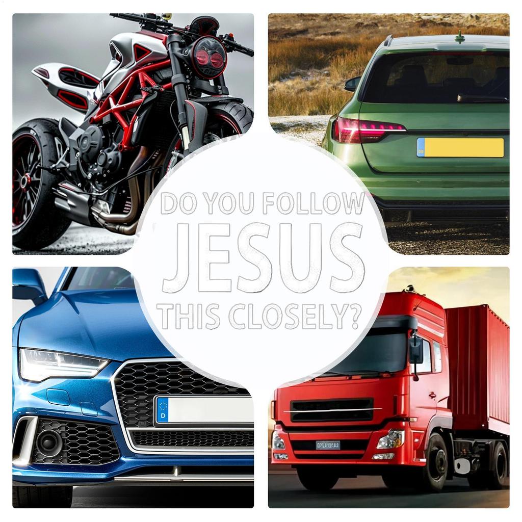 Auto Fenster Aufkleber Christian Bumper Auto Dekoration Folgst du Jesus so eng Wetterfester Aufkleber für Sicheres Fahren