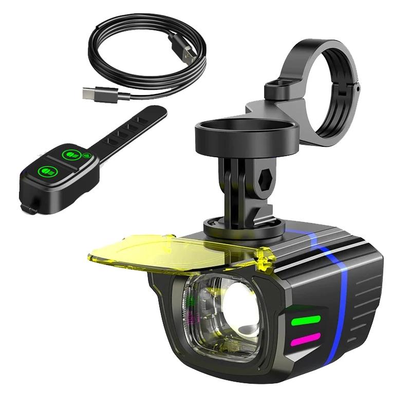 

New Waterproof Bike Headlight Cut-off Line Bicycle Handlebar Front Hanging Light Mountain Bike Ceiling Lamp for bike Accessories