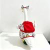 Porch Bird Statue Clothes for School-Season Decorating, Polyester Outfit with Colorful Classroom Symbols for 23 Inch Figure Displays