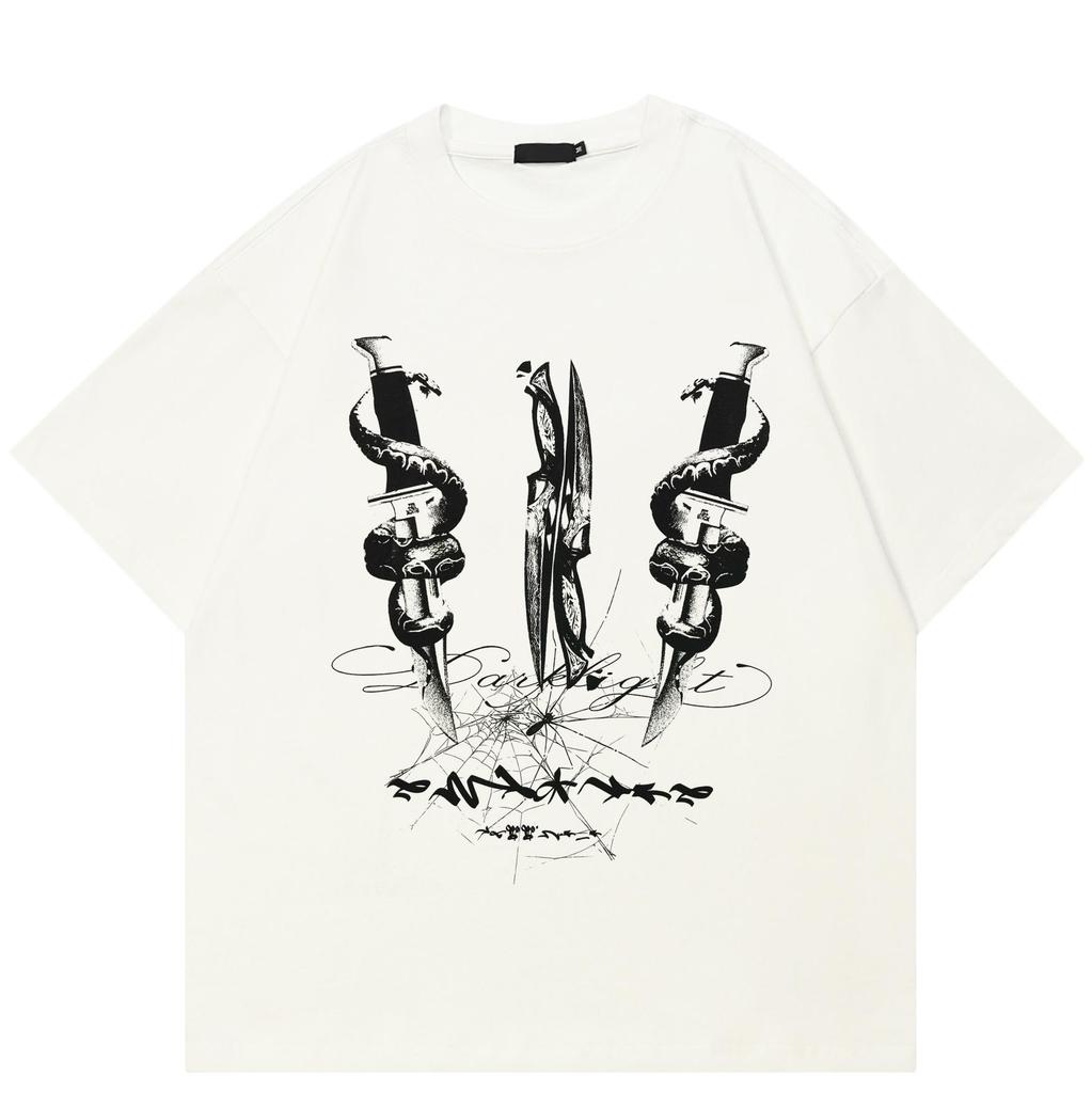 Streetwear Morsom Grafisk T-skjorte Bomulls-t-skjorte Unisex Topper Tees Sommer Kortermet T-skjorte