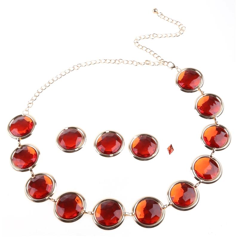 Red Crystal Waist Chain Belt Jewelry Belly Chain Decorative Belts For Women Dresses Red Waist Chain Raven