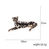 Modeaccessoires Tier Anstecknadel Hochwertige Leopardenbrosche Emailmalerei Öl Gepunktete Geparden-Anstecknadel
