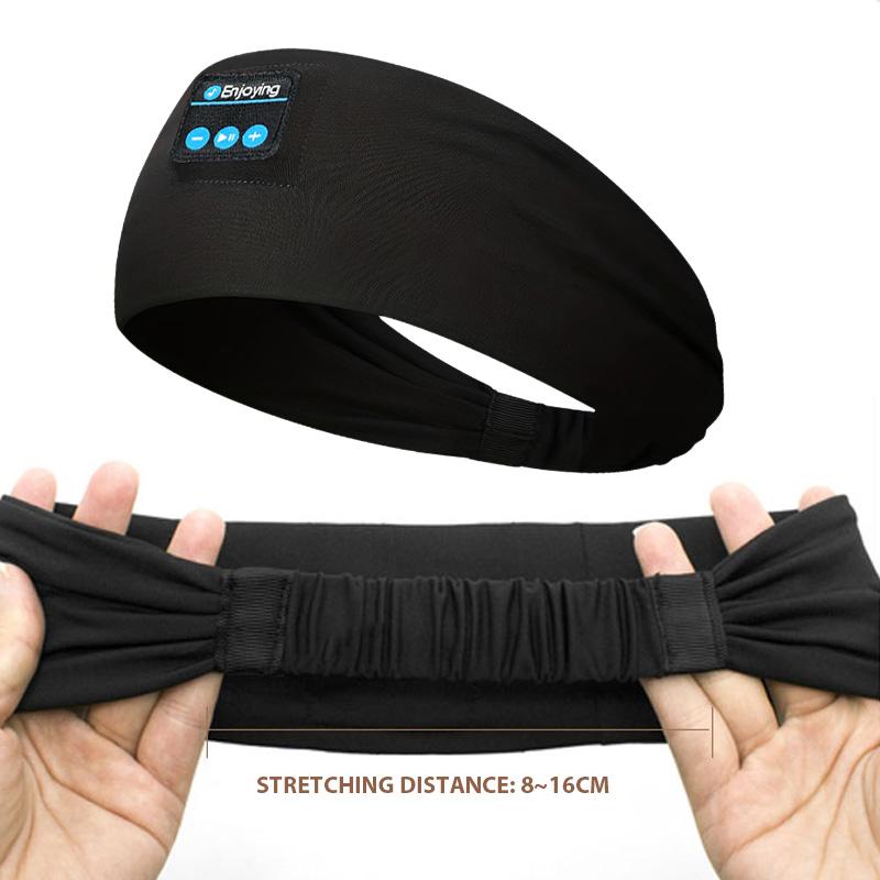 Wireless Bluetooth 5.4 Headband Sleeping Headphones Sports Earphone/Headscar Music Hat with HD Stereo Speakers Eye Mask  for Side Sl