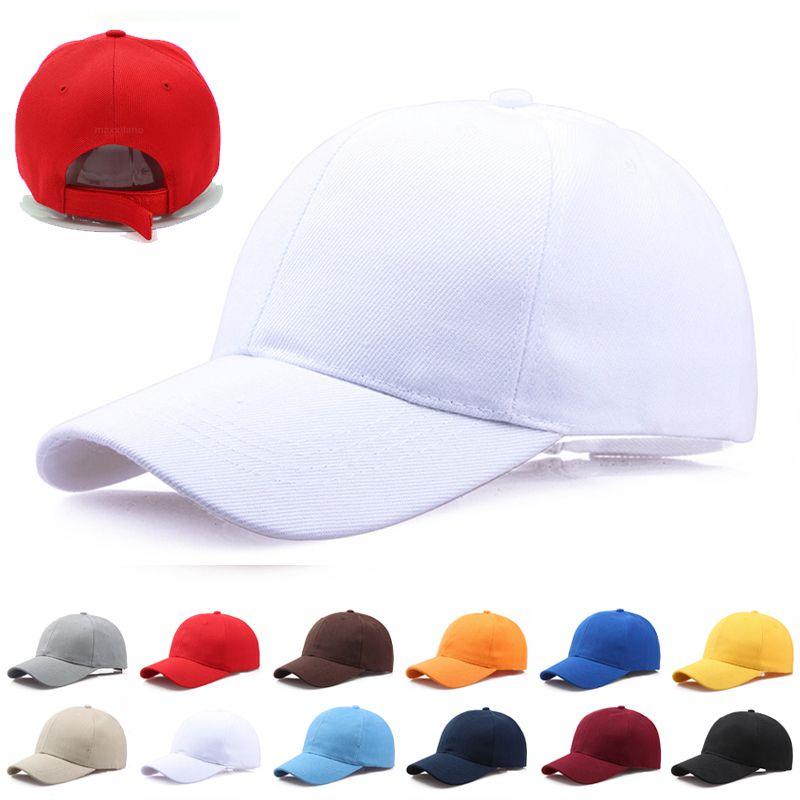 Unisex Adjustable Solid Canvas Baseball Cap Perfect For Outdoor Activities And Sports