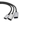 Type-C 4-in-1 USB 2.0 Hub: 2 USB + 1 Type-C Ports