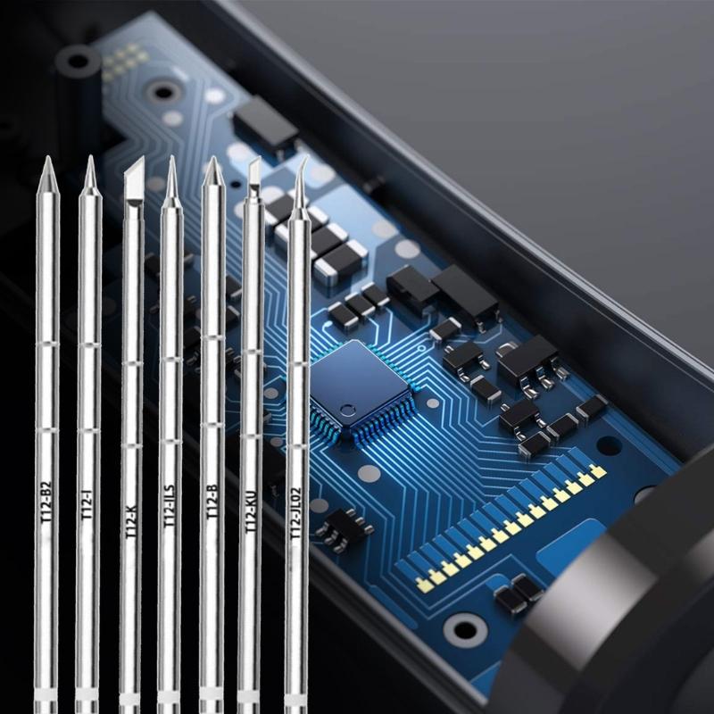 T12 Soldering Iron Tips Welding Tool Replacement for Rework Station Soldering Station Tip Soldering Iron Tip