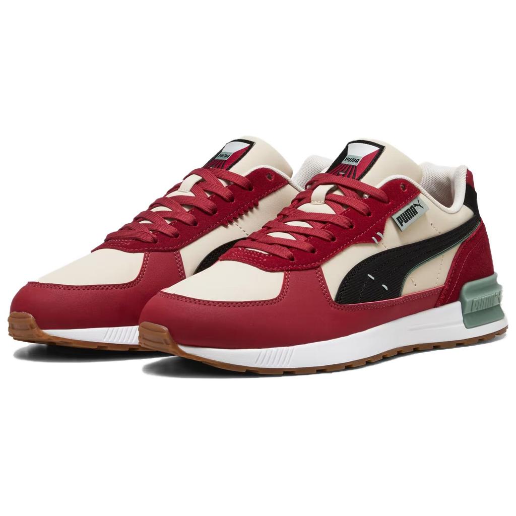 Puma Graviton Greenside Alpine Snow Black Dark Crimson Men Sneakers Red 400684-01