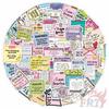 100Pcs/Set Funny Healing Label Art Series 02 Stickers DIY Scrapbooks Album Decor Decals Stickers