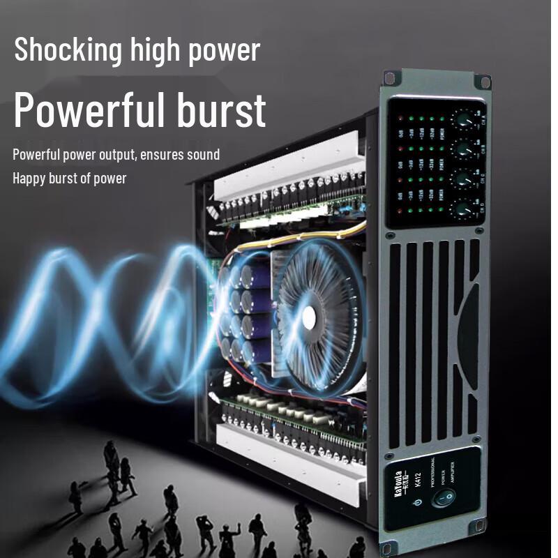 KaYouLa K410 4-Channel 1000W Professional Power Amplifier