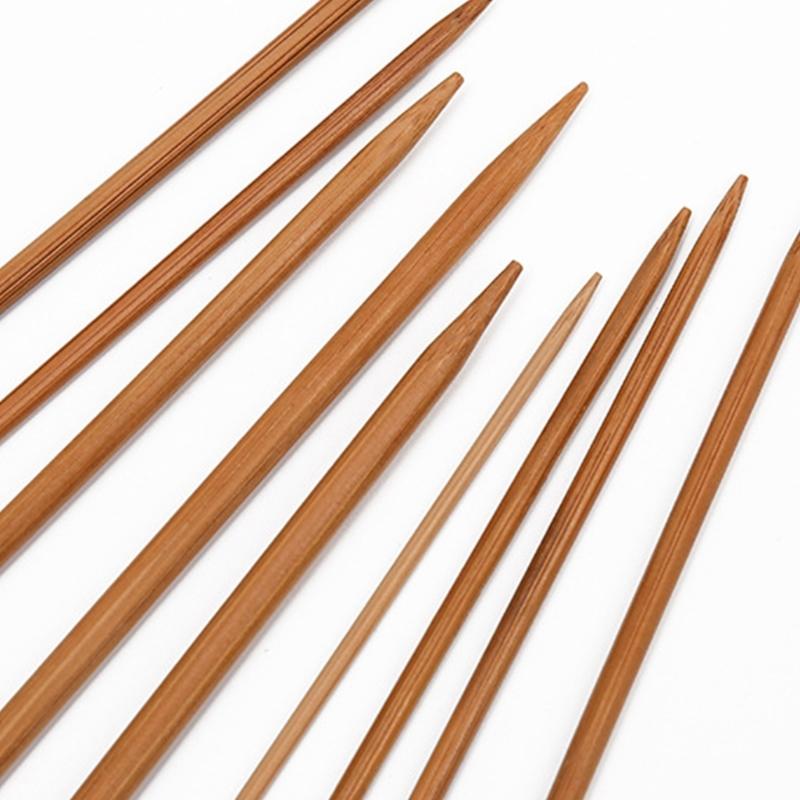 10Pairs Wood Single Ended Knitting Needle Single Pointed Head Knitting Needle for Sweater Sock Scarf Crochet Yarn Tool