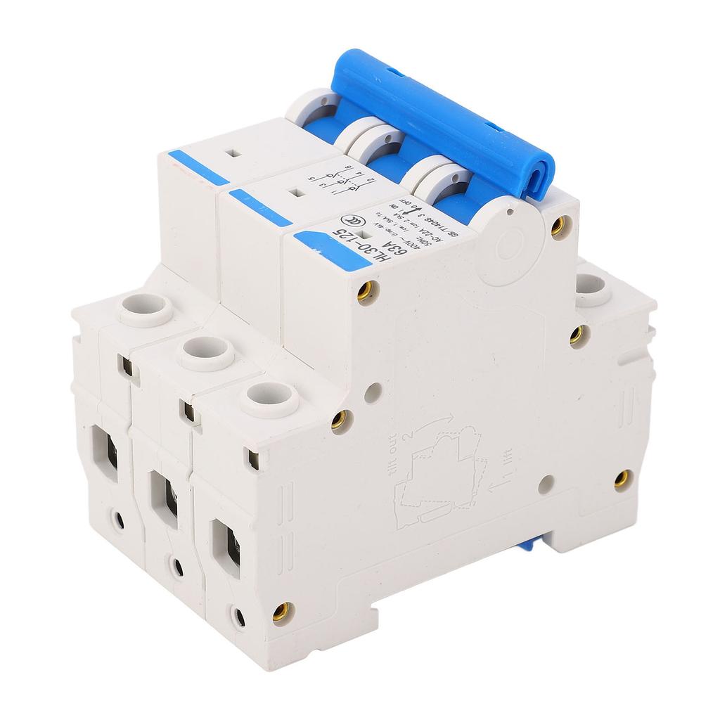 Isolator Circuit Breaker PC Flame Retardant 3 Pole Miniature Circuit Breaker 400V 63A