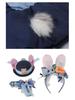 2025 Winter Girls' Elegant Rabbit Officer Down Jacket – High-End Fashion Baby Coat