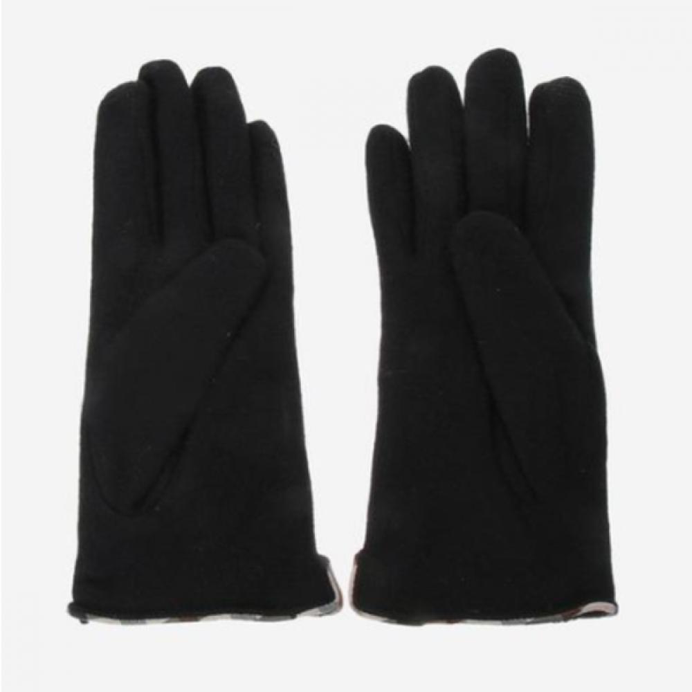 DakS Black Dog Embroidery Wool Women S gloveS Dcgv9f203bk