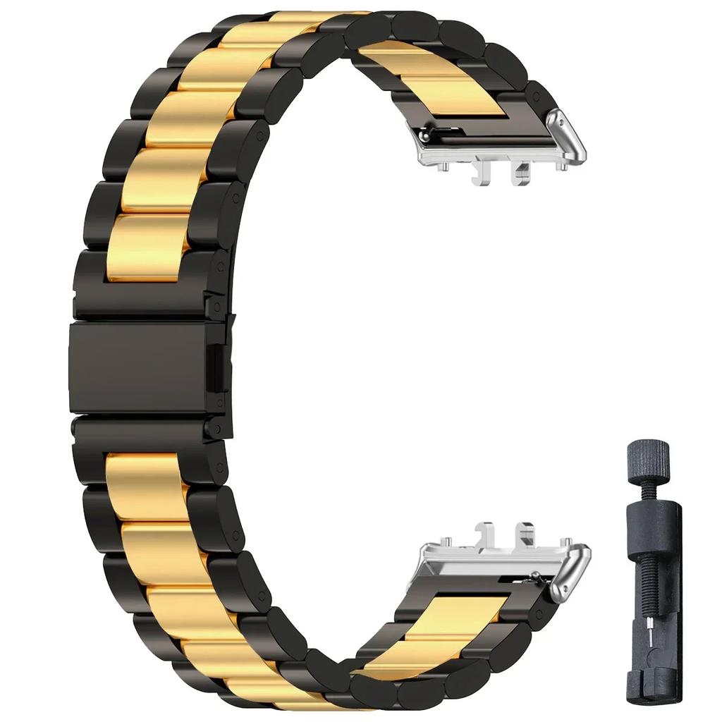Samsung Galaxy Fit 3 İçin Paslanmaz Çelik Kordon Metal Bileklik Lüks İş Bandı Samsung Galaxy Fit3 SM-R390 Aksesuarları