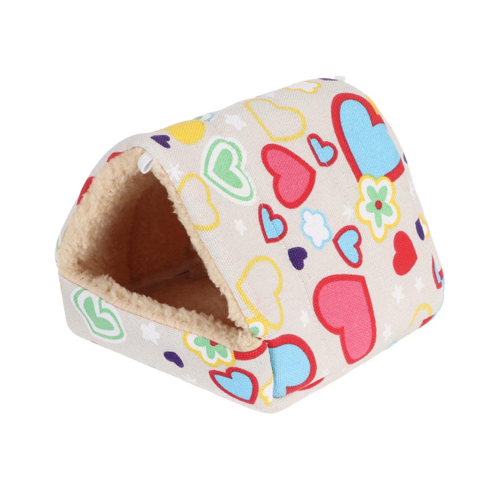 Hamsterhaus Warme Weiche Betten und Häuser Nagetierkäfig Bedruckte Hängematte für Ratten Baumwolle Meerschweinchen Hängekäfig Kleintier