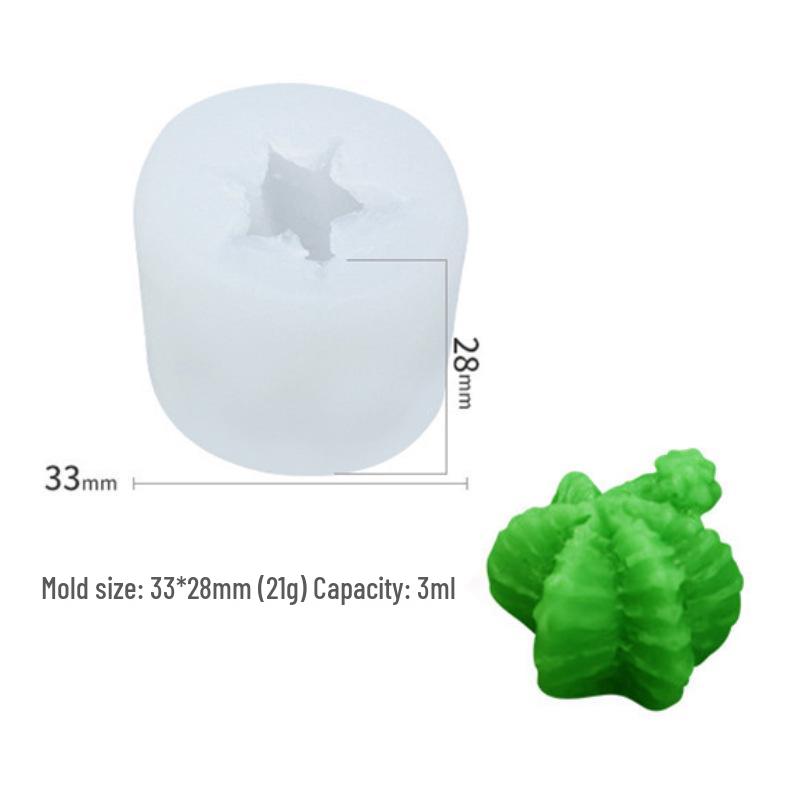 Vítězná Sukulentní Série: DIY silikonové formy na epoxidové kaktusy a svíčky v květináčích