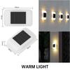 Solar Wall Light 2 LED Waterproof Outdoor Garden Decoration Solar Light Wall Stair Aisle Wall Light Yard Luminous Wall Lamp