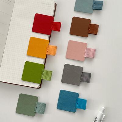 3Pcs Portable Self-Adhesive PU Leather Pen Clip Pencil Elastic Loop Cover Ring for Diary Planner Clip for IPhone Pencil Holder