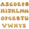 5 Stück Edelstahl 18K PVD-beschichtet A bis Z Englische Buchstaben Anhänger DIY Wasserdichter Schmuck Geschenk Handgefertigtes DIY Zubehör