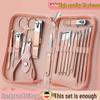 18-Piece Stainless Steel Manicure Nail Clippers and Tools Set with Zipper Case
