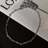 Creative Retro Thorn Necklace Barbed Collarbone Chain Decorative for Holiday Party Gift Men and Women Accessories