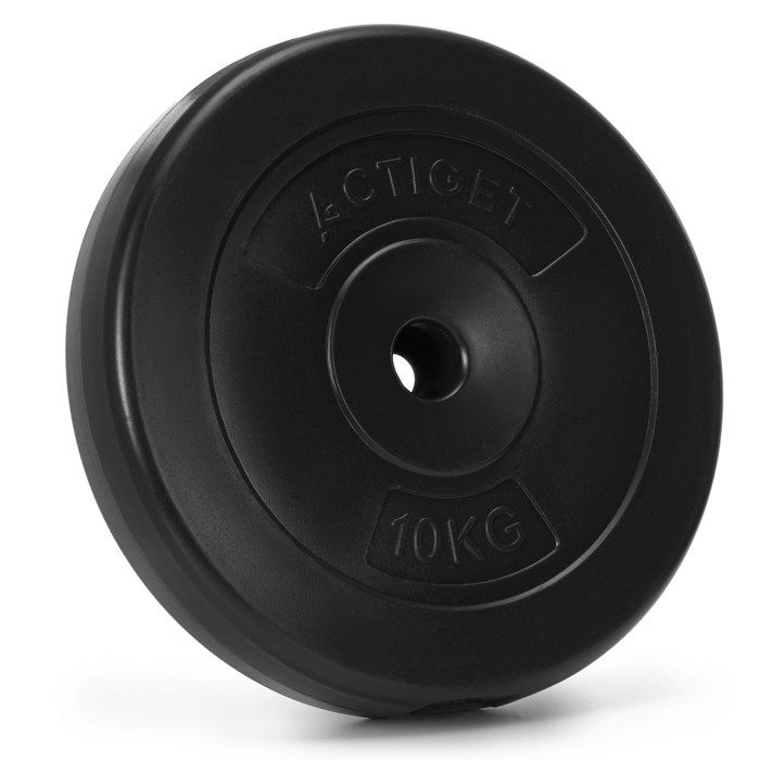 Dumbbell Plate - SPRINGOS - Actiget - 10 Kg - 31 Mm - Anti-noise Bitumen Coating