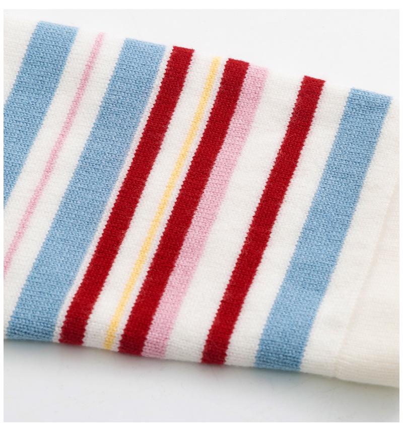 Women's Slimming Rainbow Stripe Knit Bodycon Dress