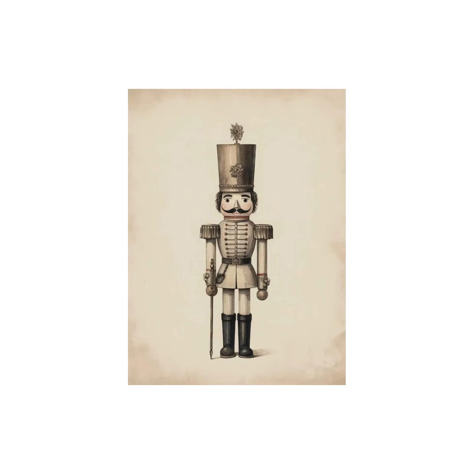 

Vintage Canvas Painting, Classic And Winter Theme, Frameless Interior Wall Decoration, Suitable For Living Room, Bedroom And Home. One Size