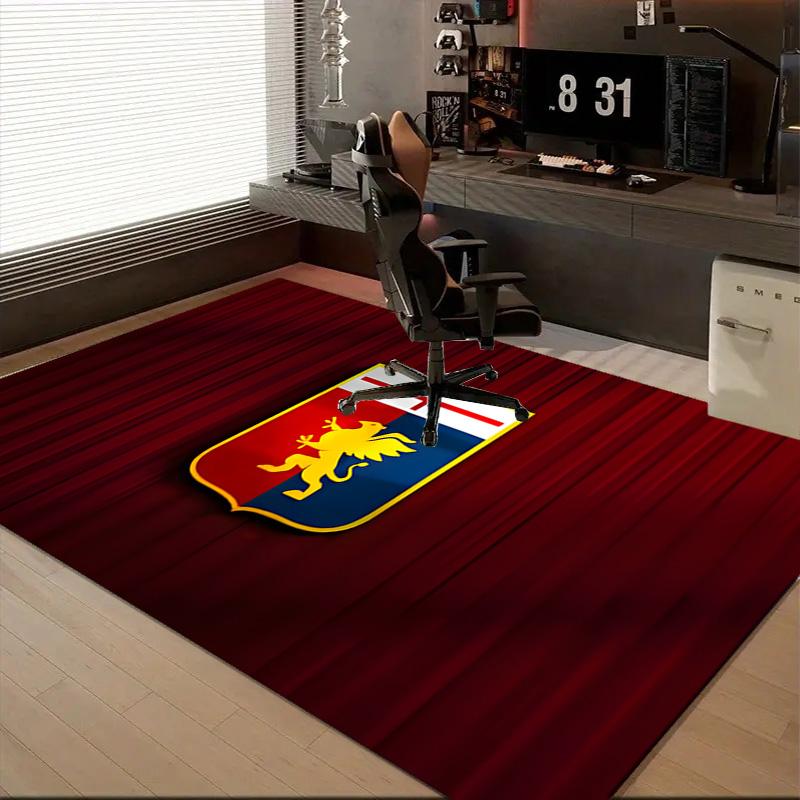 1PC Lion Shield Genoa Floor Mat for Living Room, Game Rooms, Office, Bedroom, Office Floor Mat Playful Design, Christmas Fan Gifts