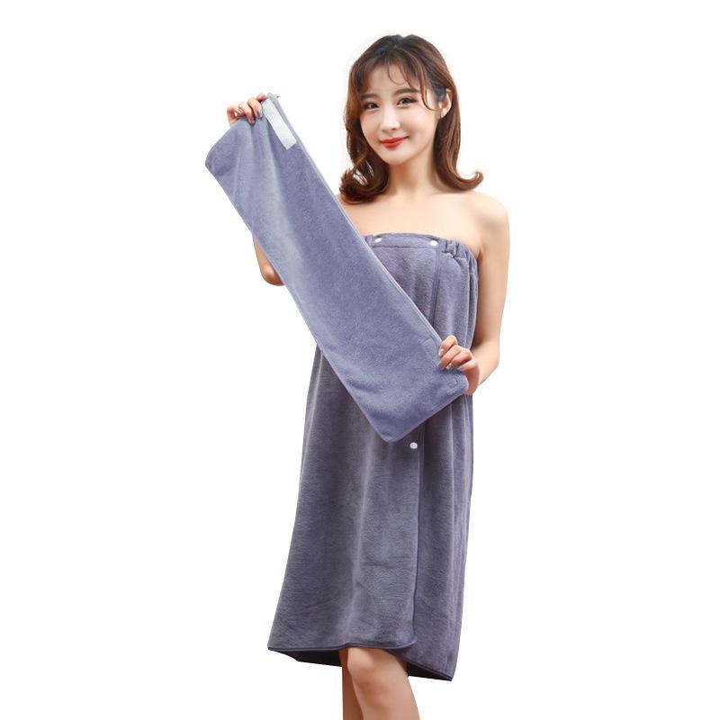 Club-specific SPA bag head absorbent towel set, chest wrap bath skirt bath towel can be embroidered