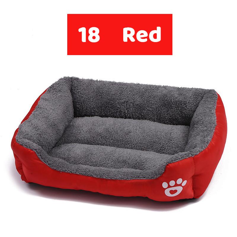Square Comfortable Double Sided Available Large Pet Dog Sofa Bed 19 Colors Picture Memory Foam Pet Bed Solid Stocked