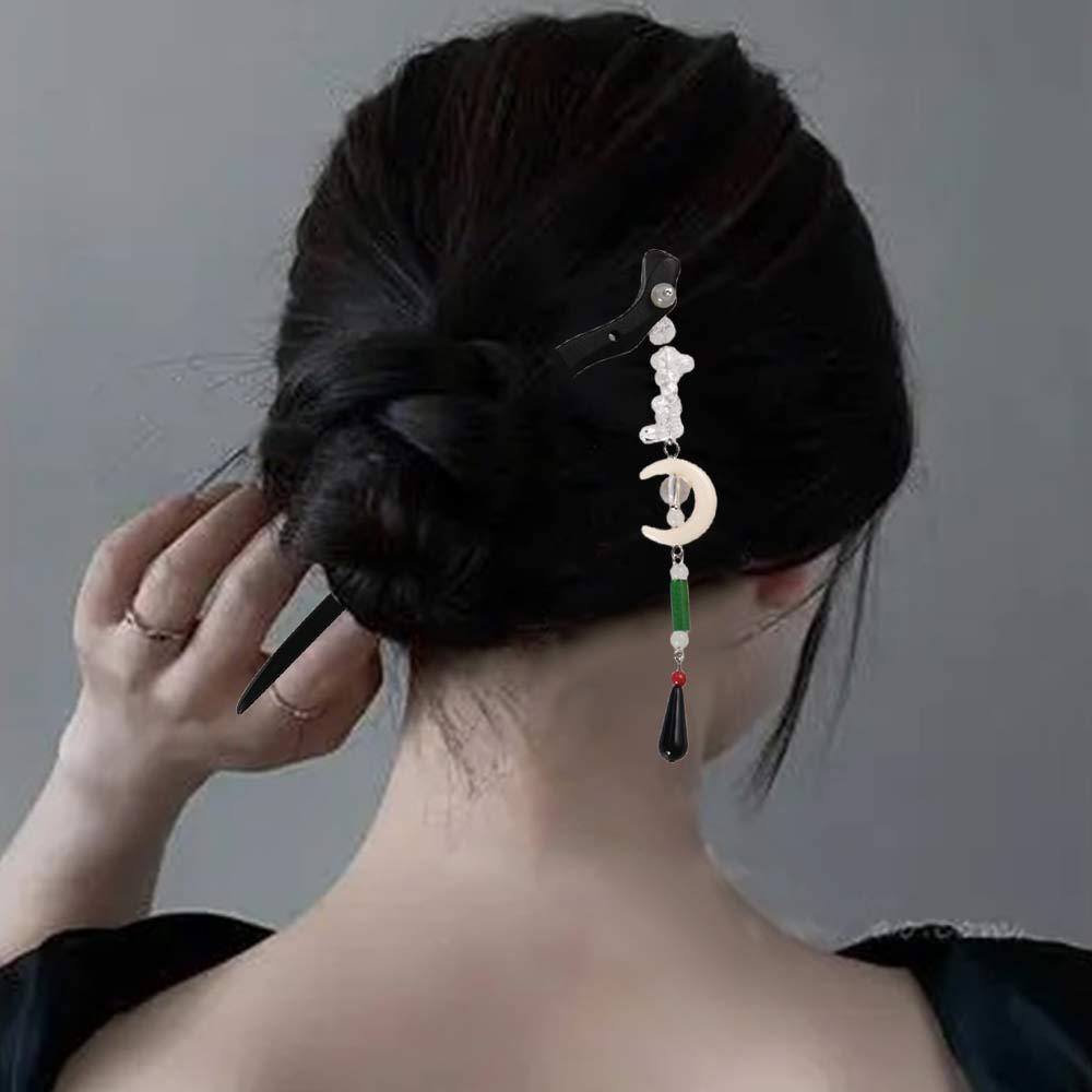 Schwarzes Sandelholz Antike Kopfbedeckung Antiker Stil Haarnadel Chinesischer Stil Kopfschmuck Hanfu Haarstäbchen
