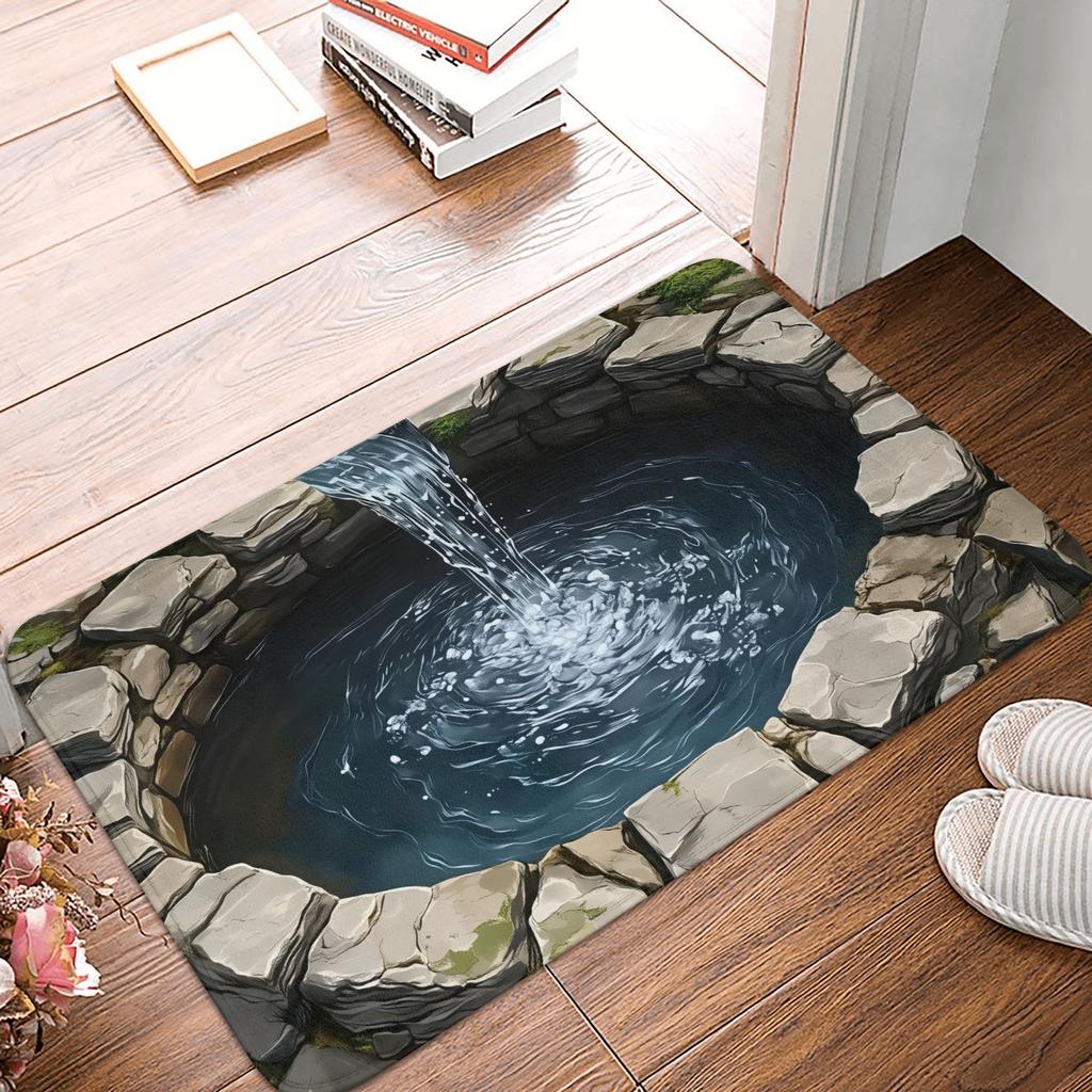 Shark Attack 3D Visual Design Front Door Mat Anti-Slip Outdoor Waterproof  Doormat Kitchen Balcony Entrance Rug Carpet