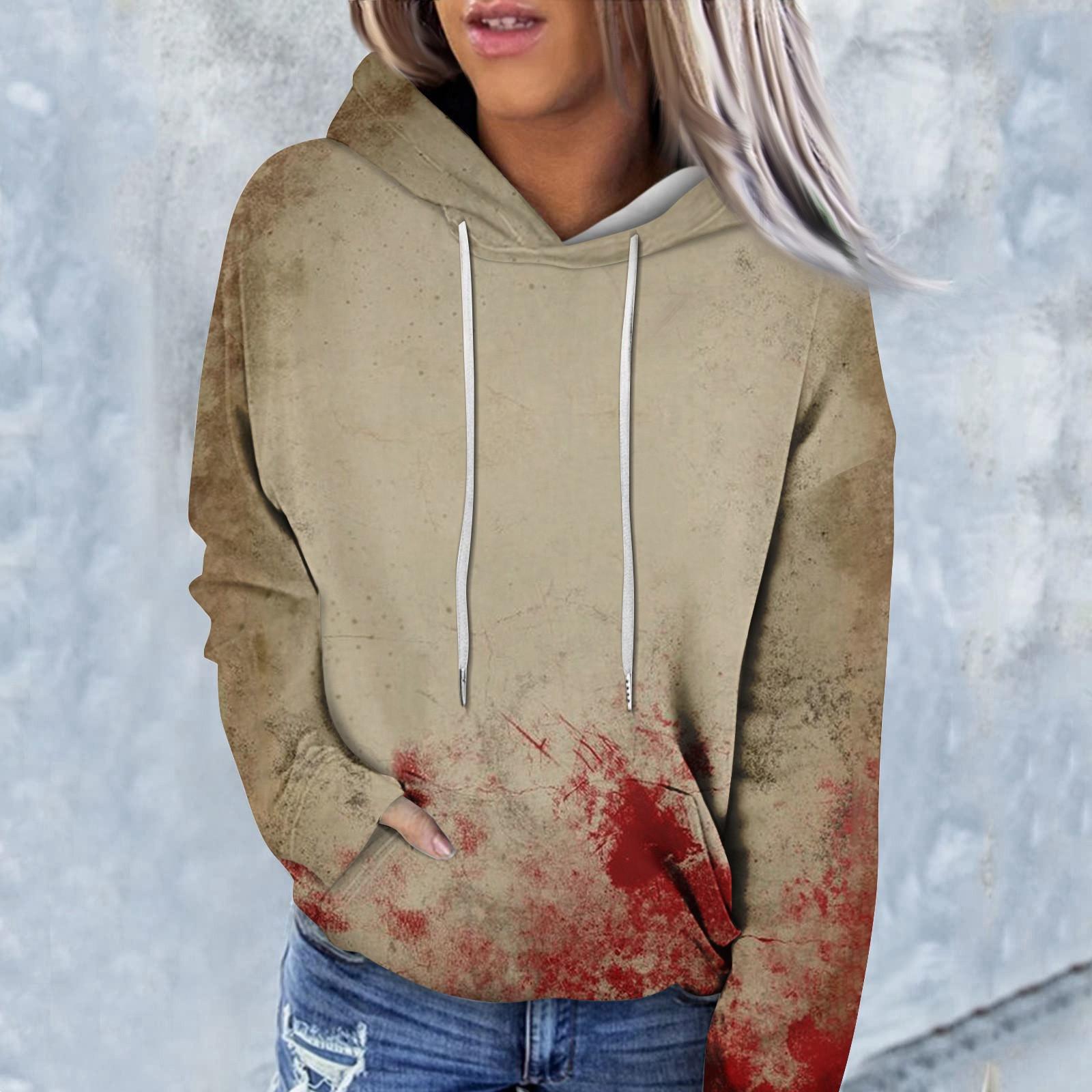 Женская модная повседневная блузка с круглым вырезом и коротким рукавом с принтом M — фото 9