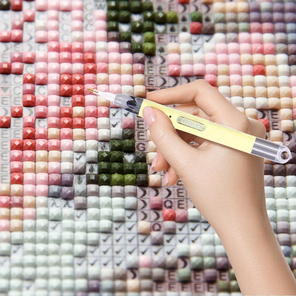 Diamond Painting Pen Diamond Art Painting Pen with Light Shiny Diamond Art Drill Pen Glitter Diamond Art Pen Kit for Art Crafts